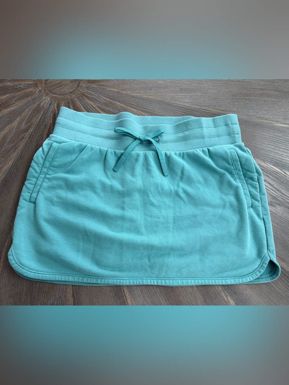 JoyLab Teal Pull-On Mini Skort with Drawstring